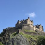 Edinburgh Castle and Moon